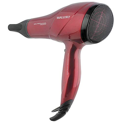 Secador de Cabelo Mallory Íon Pro 4000 Bivolt Vermelho