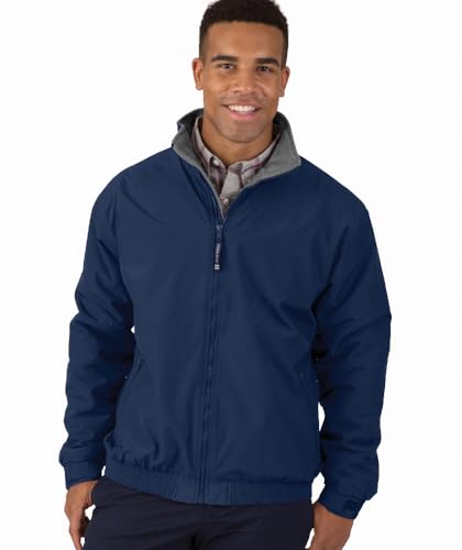 Image of Charles River Apparel Unisex Navigator Jacket, Wind and Water-Resistant Taslan Shell with Fleece Lining