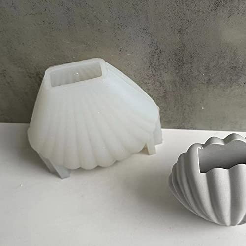 Moule silicone pot de fleurs démoulage facile plâtre et béton - 6