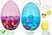 8 Inch Massive Translucent Easter Eggs (6 Pack) Bright Plastic Perfect For Easter Egg Hunt, Surprise Egg, Easter Hunt, Assorted Colors, 8