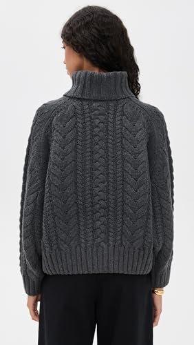 Women's Cable Turtleneck Sweater3