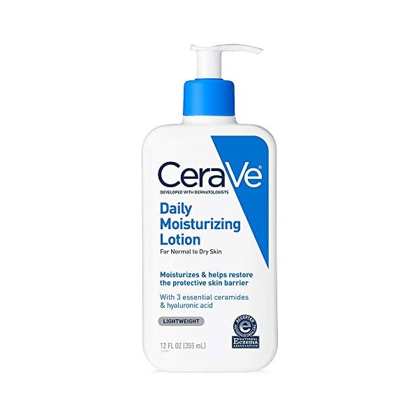 CeraVe Daily Moisturizing Lotion for Dry Skin | Body Lotion & Facial Moisturizer with Hyaluronic Acid and Ceramides | 12…