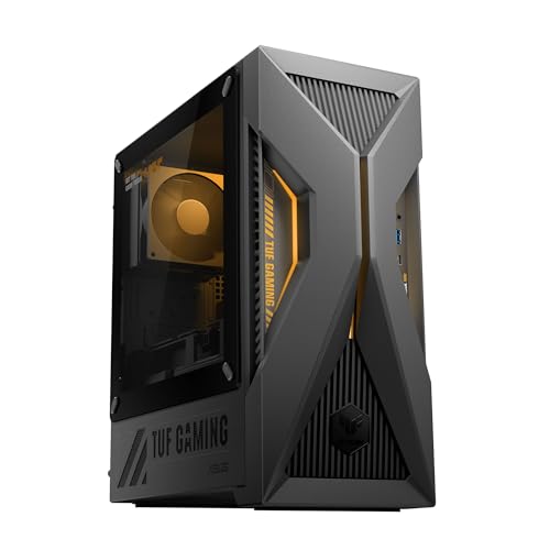 ASUS Tower | TUF Gaming T500 | Solar Eclipse Gray | Core i5 13420H | RAM: 32GB | SSD: 4TB | NVIDIA RTX 5060 | Sichtfenster | LED-Beleuchtung | Windows 11 Pro | Office 2024 Pro | Sicherungsstick