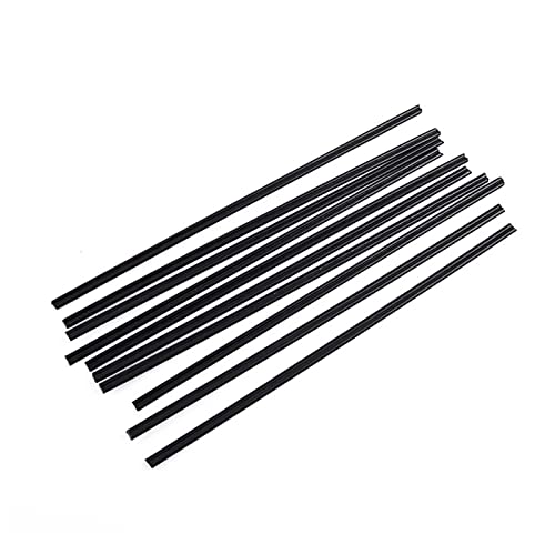 AHYYLKLPER 10Pcs/Pack 20cm Welding Rod PP/PVC/PE Stick Plastic Welder Gun Bumper Repair Supply Black/White Hand Tool Accessories(A3)