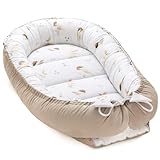  Pepi Babynest Kokon aus Samt - Nestchen Baby - Baby Nest - Babybett Zubehör - Bilateral Bettnestchen - Babynestchen Neugeborene - Kuschelnest Baby, mit Velvet