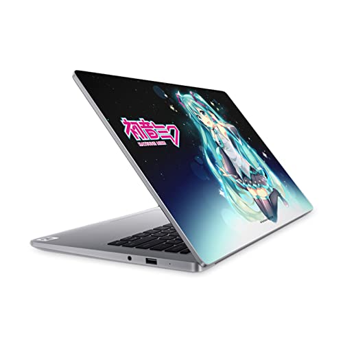 Skin Hatsune Miku Ciel de Nuit autocollant en vinyle compatible avec Mi Notebook 14 2020