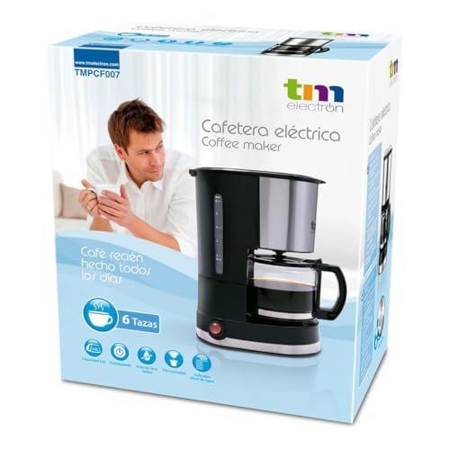Cafetera de goteo pequeña de 6 tazas eléctrica compacta 600W 4