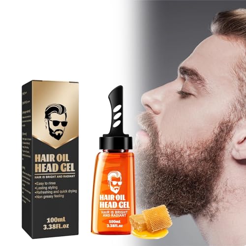 2 en 1 Gel de Cera, Gel para Peinar el Cabello para Hombres, Cera Pelo Hombre, 2 In 1 Hair Wax Gel Texturizador de Cabello Aceite de Gel para Peinar el Cabello Fijación Fuerte y Brillo Suave