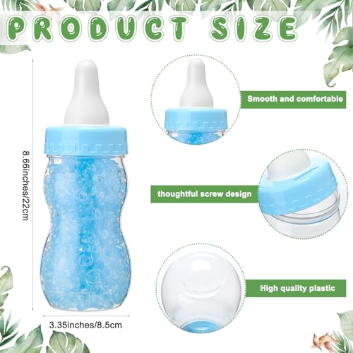Image of Roowest 512 Pcs Baby Shower Games Guess How Many Pacifiers Sign 100 Small Guessing Games 10 HB Pencils 750ml Milk Bottle 400 Acrylic Pacifiers Decoration for Guest Gender Reveal(Cute,Dinosaur)