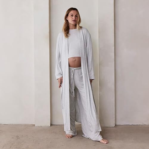 BUMPSUIT Cloud Lounge Robe - Buttery Soft Maternity Robe for Ultimate Comfort and Relaxation | Hospital Gown4