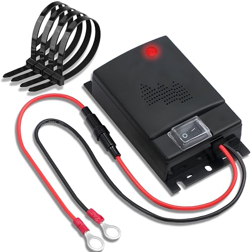 Retoo Repellente Martore Auto con Ultrasuoni - Protezione Immediata Antiroditori e a Lungo Termine Anti Martora nel Vano Motore - Ultrasuoni per Topi - Funziona con Batteria Veicoli 12V