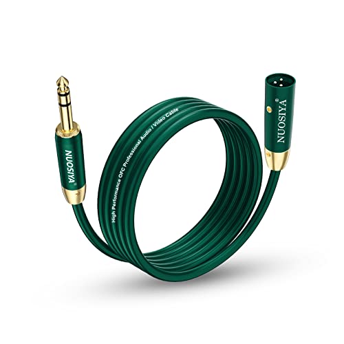 NUOSIYA Cable XLR 3m, XLR Cable Male Femelle Adaptateur, Symétrique