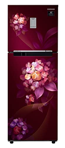 Image of Samsung 236L 2 Star Inverter Frost-Free Convertible 3 In 1 Double Door Refrigerator Appliance (RT28C3732HT /HL,Hydrangea Plum)