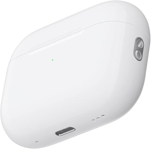 Miniatura 3 de MightySkins Brillantina brillante (paquete de 2) Skins compatibles con Apple AirPods Pro 2 - Blanco sólido  Acabado de purpurina protector, duradero