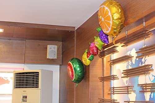 Image of Atpata Funky Cojoined Fruit Theme Foil Balloons for Tutti Fruity /Twotti Fruity Summer Aloha Fruits theme Birthday Party Decoration