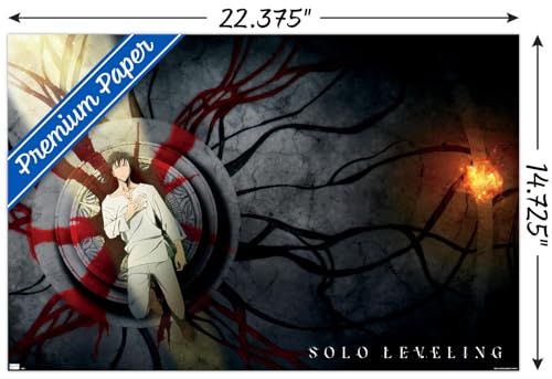 Trends International Solo Leveling - Key Visual Wall Poster, 22.4L x 14.7W, Premium Unframed Version