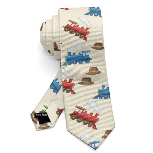 Supdreamc Men & Boys Elegant Paisley Necktie - 3D Pattern Print Slim Tie for Groomsmen3