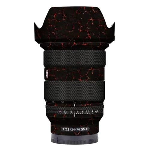 Autocollant Sony FE 24-70 mm F2.8 GM II en vinyle lave volcanique