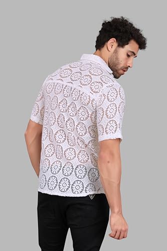 Image of Wear a net Shirt Over a Contrasting t-Shirt or Tank top for a Stylish Layered Look.