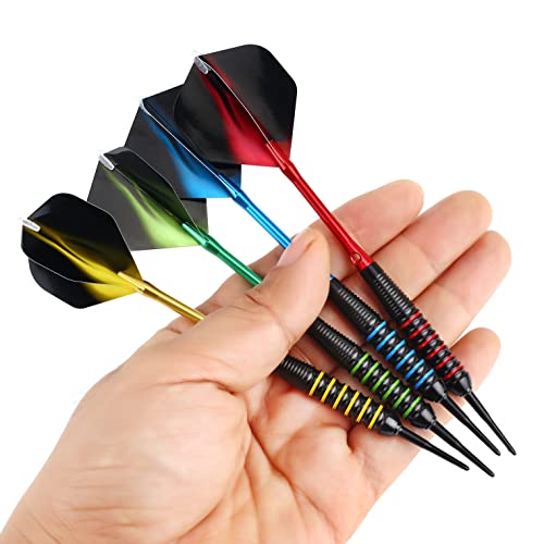 Centaur 12 Pack Soft Tip Darts, Professional 18 Gram Plastic Tip Dart Sets With 4 Colors Premium Aluminum Shafts 100 Dart Tips 16 Dart Flights And Dart Case For Electronic Dart Board thumb #4