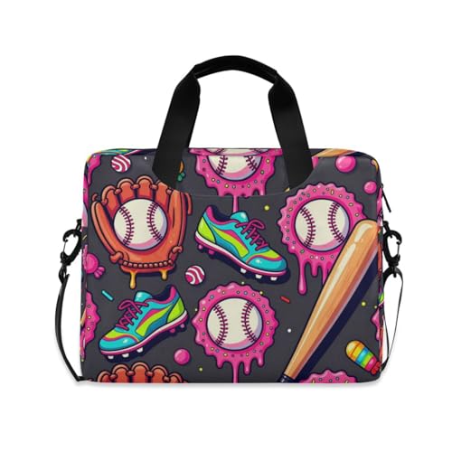 Bolso bandolera para laptop 15.6 pulg rosa y rojo miniatura 1