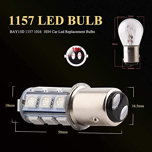 YM E-Bright 1157 Lampadina a Led Ambra, BAY15D