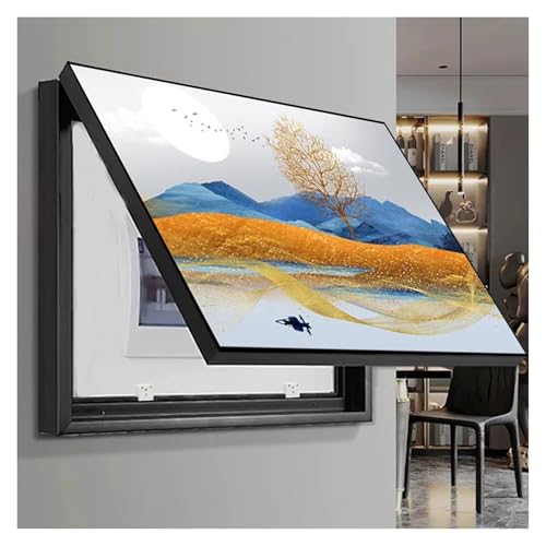 LSSHQ Pintura Decorativa La Caja Medidor Eléctrico Caja Distribución Pintura Decorativa Contadores Medidores Eléctricos Cubierta Cuadro Luz Moderno(D,35 x 45 cm/13.7inx17.7in)