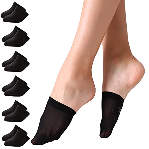 Image of Yilanmy Half Toe Socks 4 /6 /8 Pairs, Toe Topper No Show Socks for Women