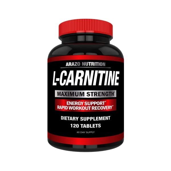 Super Strength L-Carnitine 1000mg Servings Plus Calcium for Boosted Metabolism and Improved Muscle Gain – Arazo Nutrition