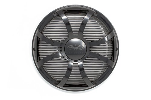 Image of Wet Sounds Revo 10 inch Subwoofer & Grill - Black Subwoofer & Black Closed Face SW Grill - 4 Ohm