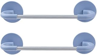 Organizador de zapatos de metal apilable para montar en la pared con almacenamiento de zapatos en la puerta, soluciones pequeñas de color azul, 26,5 cm