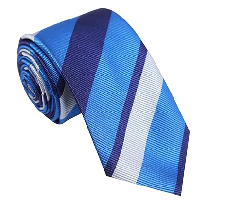 Image of TIE STUDIO Men's Necktie Pocket Square & Tie Pin Set | Standard | Jacquard Fabric | Superior Stitching | Wooden Box | Set of 1 |