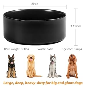 Large-Dog-Bowls-Non-Slip-Ceramic-Dog-Bowl-with-Silicone-Base-Heavy-Stoneware-Dog-Food-and-Water-Bowl-No-Spill-8-Modern-Trendy-Pet-Bowl-for-Medium-Big-and-Giant-Dog-Breed-Black - Cucciolini Doodles   Large-Dog-Bowls-Non-Slip-Ceramic-Dog-Bowl-with-Silicone-Base-Heavy-Stoneware-Dog-Food-and-Water-Bowl-No-Spill-8-Modern-Trendy-Pet-Bowl-for-Medium-Big-and-Giant-Dog-Breed-Black