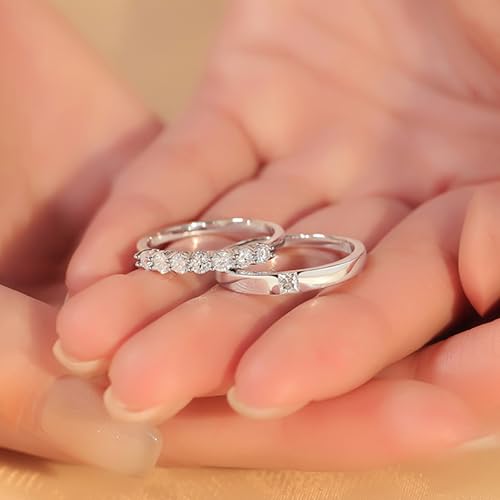 Wedding Bands for Women Moissanite Wedding Rings Set Dainty Moissanite Rings Bands Silver Eternity Bands Ring Stackable4
