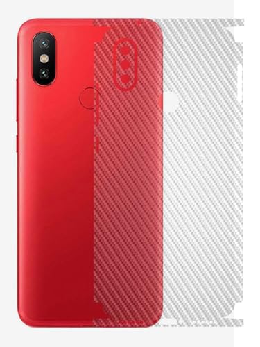 Image of AtOdds - Full Body Back Screen Guard Protector Film - Transparent Lamination Wrap Skin Sticker Compatible with Xiaomi Mi A2 | Scratchproof Matte Finish (Design - TransCF)
