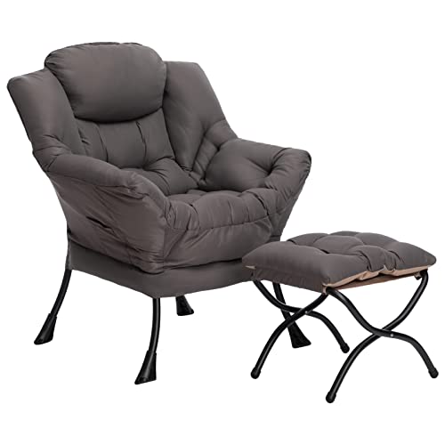 HollyHOME Lazy Chair with Foldable...