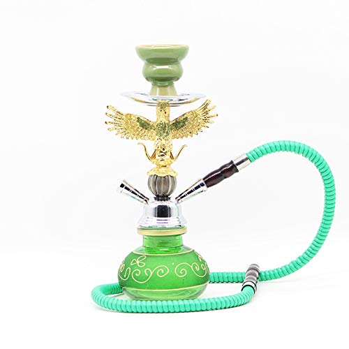 Moderne LED-Huka-Set, Wasserpfeife Shisha Hookah Set mit 2 Schläuchen Harz Shisha 2 Schlauch, Circulation Filtration für…