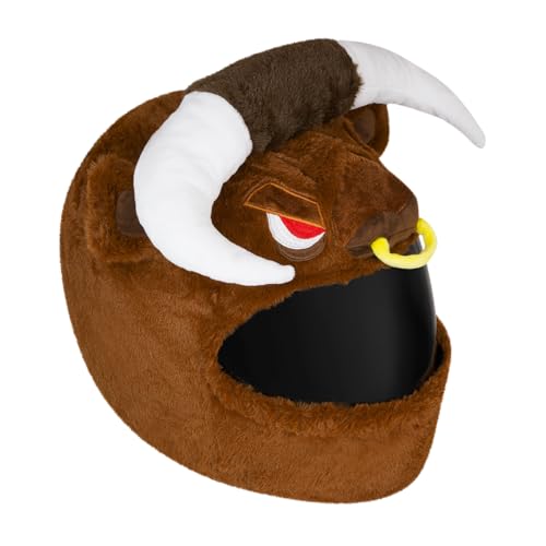 Moto Loot Helmet Cover for Motorcycle, Fun Rides and Gifts (Cover Only. Helmet Not Included) - Bull
