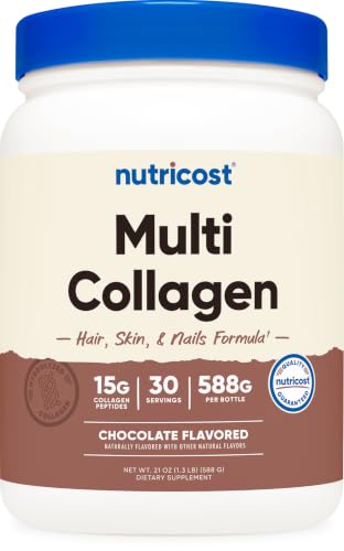 Nutricost Multi Collagen + Beauty & Protein Powder (Milk Chocolate) 30 Serv