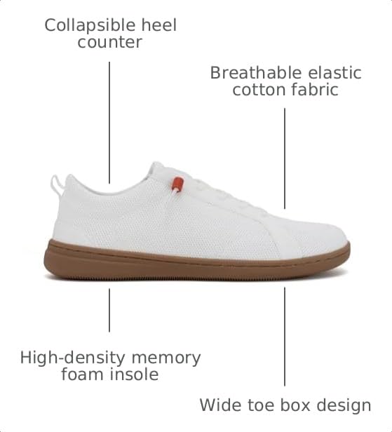Image of Women Barefoot Wide Toe Box Shoes - Minimalist Barefoot Shoes with | Zero Drop Sole | Dress Slip-ons for Walking