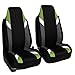 FH Group FB133GREEN102 Bucket Seat Cover (Supreme Modernistic Airbag Compatible (Set of 2) Green)
