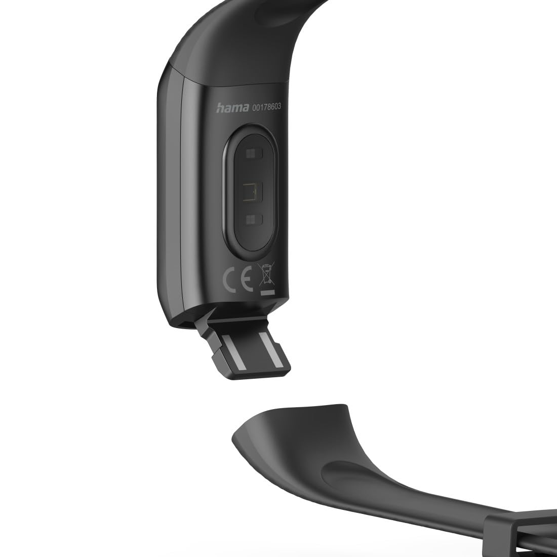 Hama - Banda de Actividad (Smartwatch Resistente al Agua, función Despertador, hasta 14 Deportes Diferentes, podómetro, frecuencia Cardiaca, Reloj Deportivo) Negro