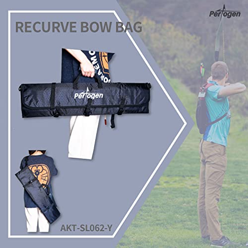 Perogen Archery Rolled-Up Takedown Recurve Bow Cases Soft Bow Bag With Arrow Tube Holder #TOP1