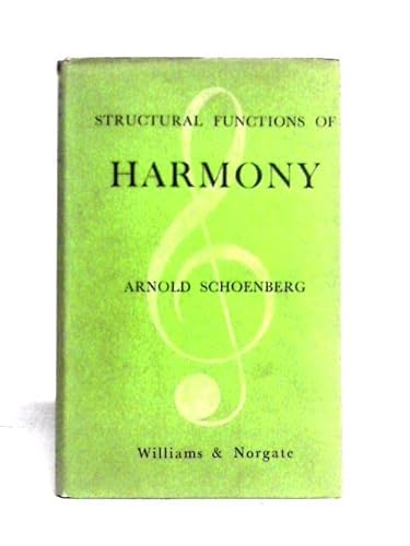 Structural Functions of Harmony B0000CIWBY Book Cover
