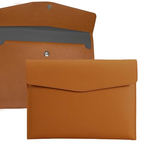 YSDINK Enveloppe Porte-documents A4 en cuir PU avec...