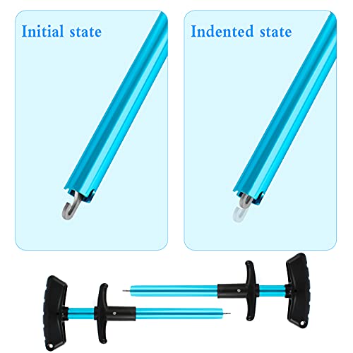 2 Stück Klemmzange Gebogen Edelstahl Hakenlöser Zange Entferner Extractor Gebogener Hakenlösezang T-Typ Separator für… – Bild 8