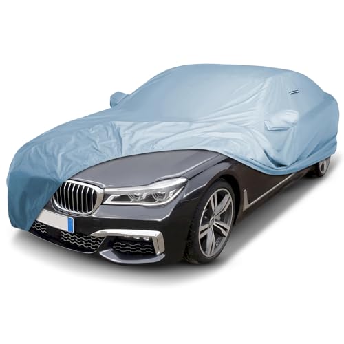 Image of iCarCover Premium Car Cover for 2016-2026 BMW 7-Series Heavy Duty Waterproof All-Weather Automobiles Custom Fit Indoor Outdoor UV Snow Protection Covers with Straps and Bag