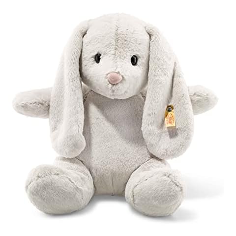 Steiff Soft Cuddly Friends Hoppie Rabbit, Light Grey, 38 Cover