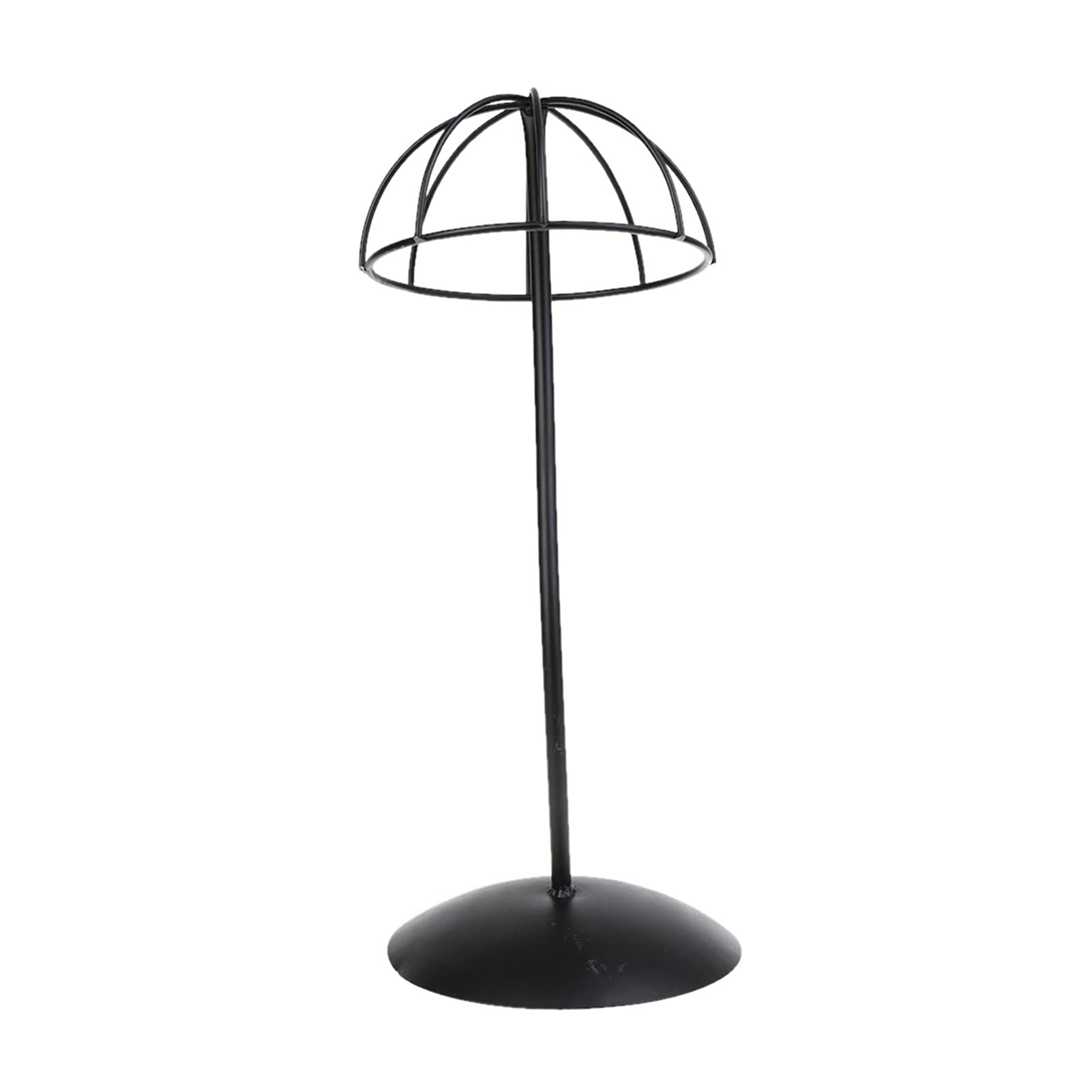 Schwarze Perücke Hair Iron Display Stand-Mannequin-Kopf-Hut-Haarhalter for Shop-Perücke Stand-Hut-Display-Perücke-Kopf-Halter(Small)
