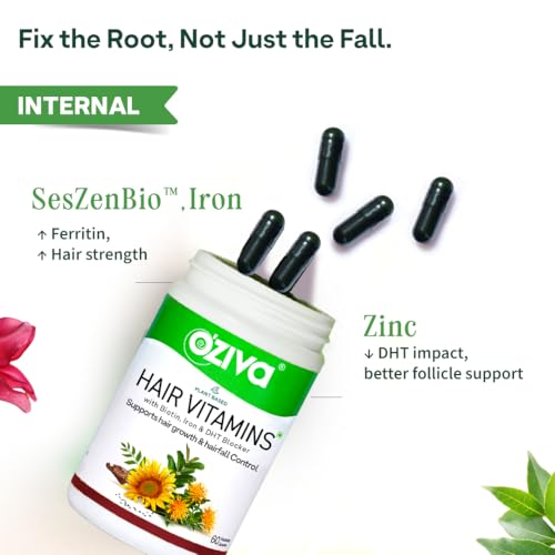 OZiva Store OZiva Hair Growth Serum 30ml + Vitamin Capsules 60 Cap - Image 5